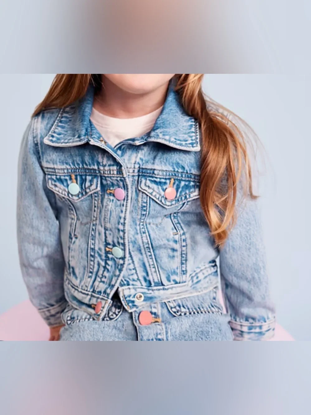 Old Navy Cropped Trucker Denim Jacket Blue 2T NWT